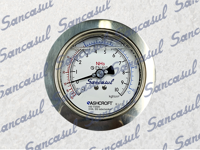 [PCSMAD0000138] 4" - 1/10 PRESSURE GAUGE - NH3