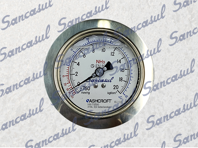 MANÔMETRO ALTA - 1/21 - 4" - NH3  - 11X8/16X11/23X13
