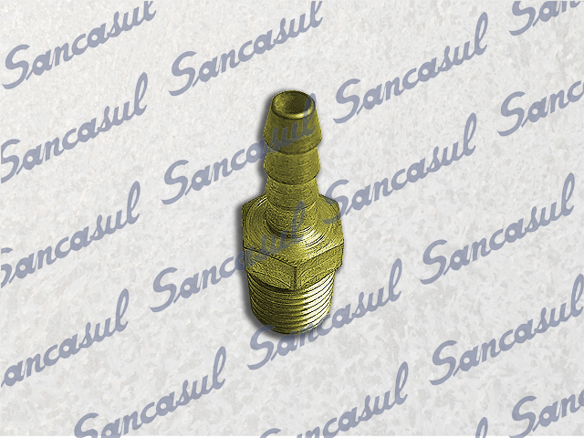 ESPIGAO 1/4" ROSCA X 1/4" MANGUEIRA