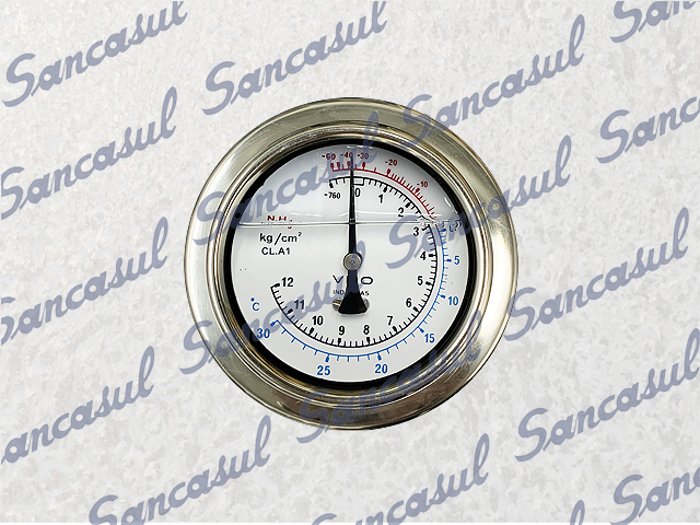 [PCMYCA000804] MANÓMETRO 12 KG - NH3 - 4" - A