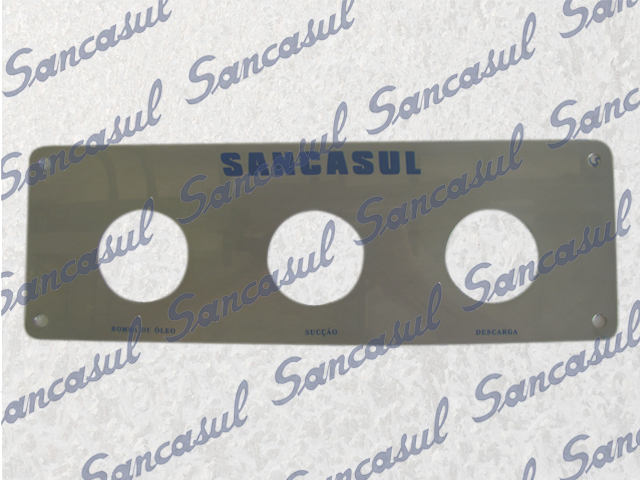 PRESSURE GAUGE PANEL - 3 HOLES - 2,5"