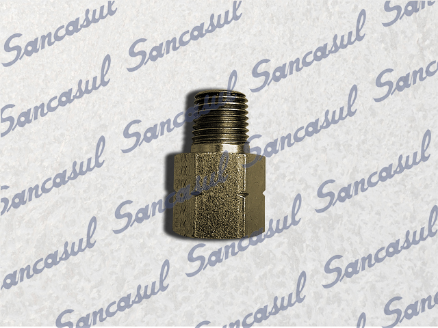 REDUÇÃO 1/4"M X 1/4"F NPT